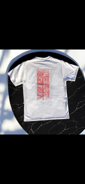 Mens Short sleeve Graphic Tee - White