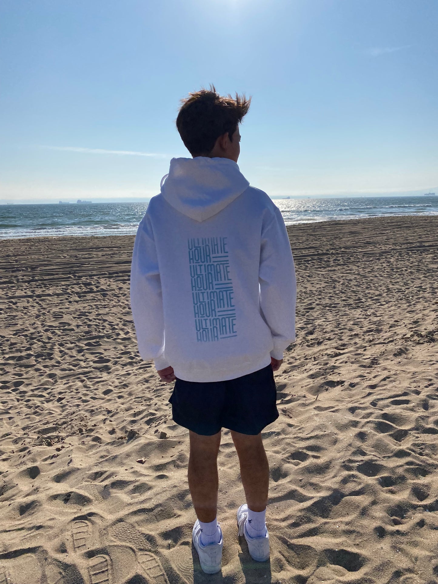 Unisex Graphic Hoodie - White