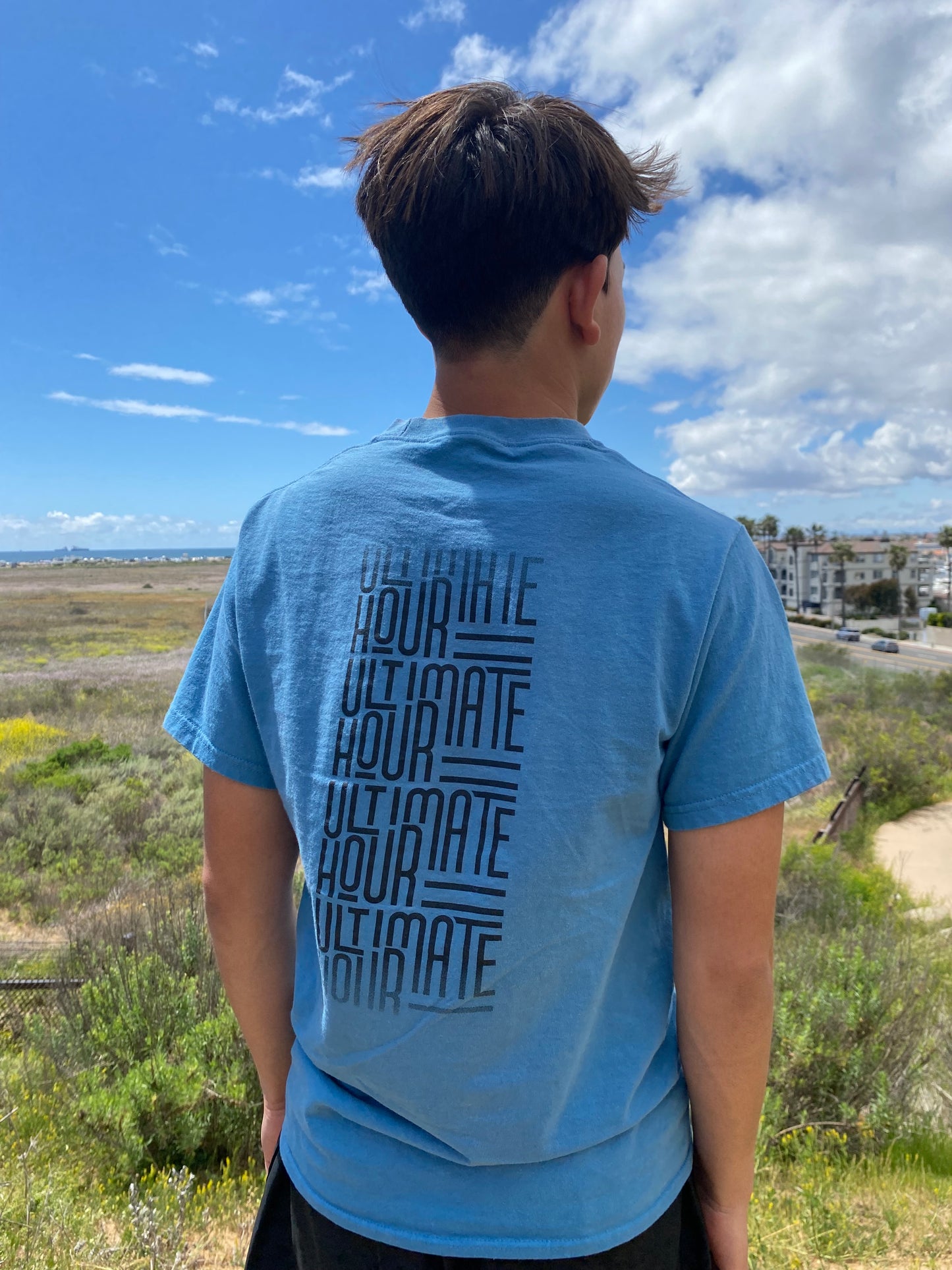 Mens Short sleeve Graphic Tee - Blue