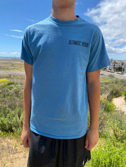 Mens Short sleeve Graphic Tee - Blue