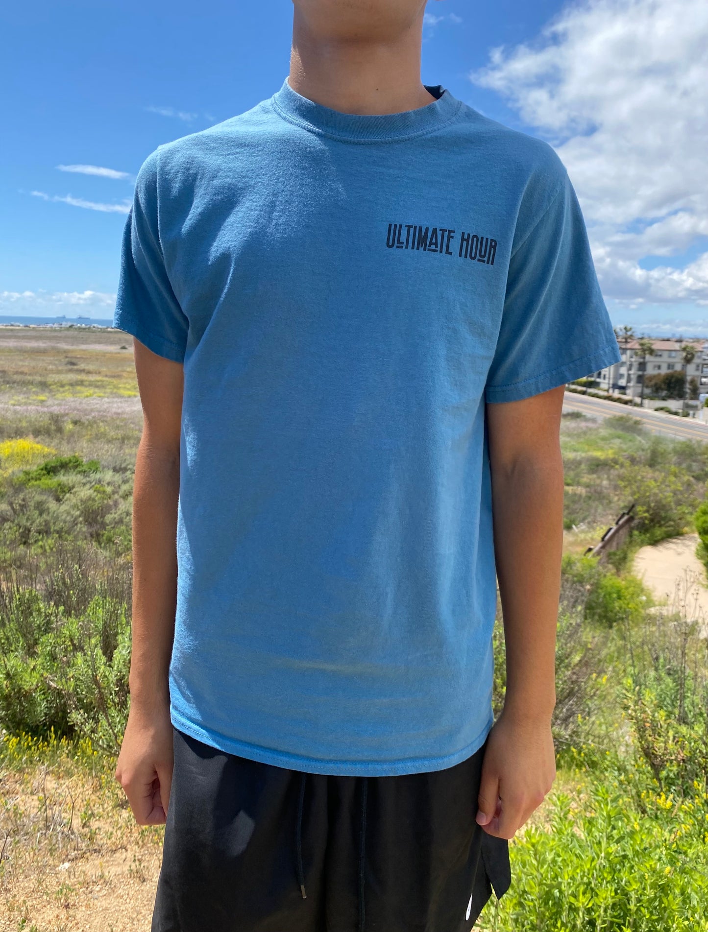 Mens Short sleeve Graphic Tee - Blue