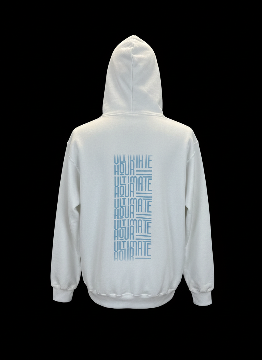 Unisex Graphic Hoodie - White