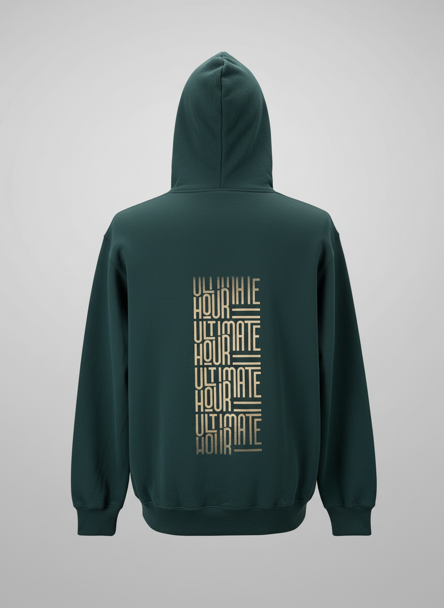 Unisex Graphic Hoodie - Forest Green