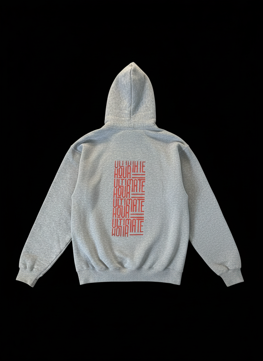 Unisex Graphic Hoodie - Gray