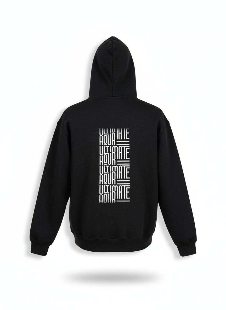 Unisex Graphic Hoodie - Black