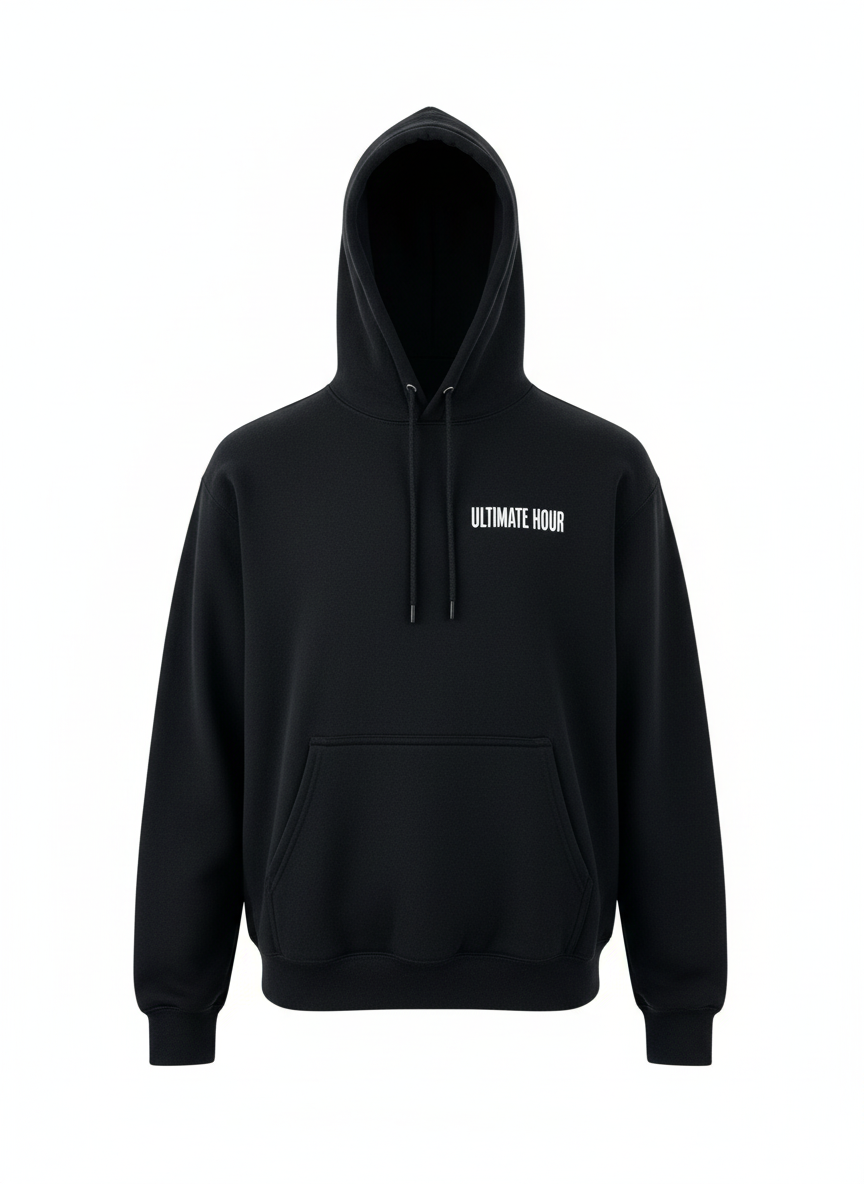 Unisex Graphic Hoodie - Black