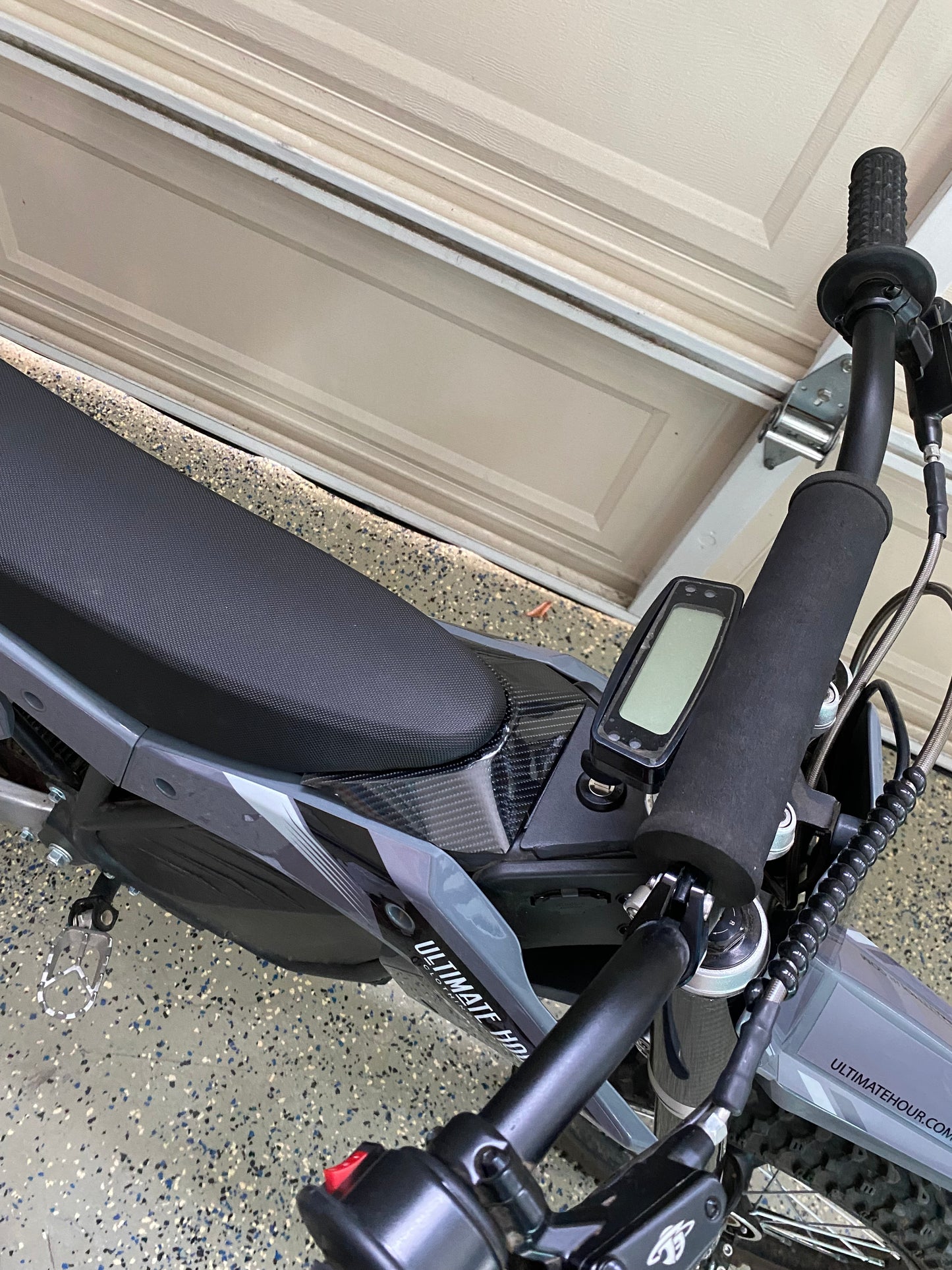 Carbon Fiber for a ETM RTR dirt bike Battery Cover