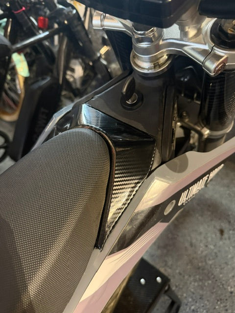 Carbon Fiber covered Seat Tab ETM RTR Dirt Bike