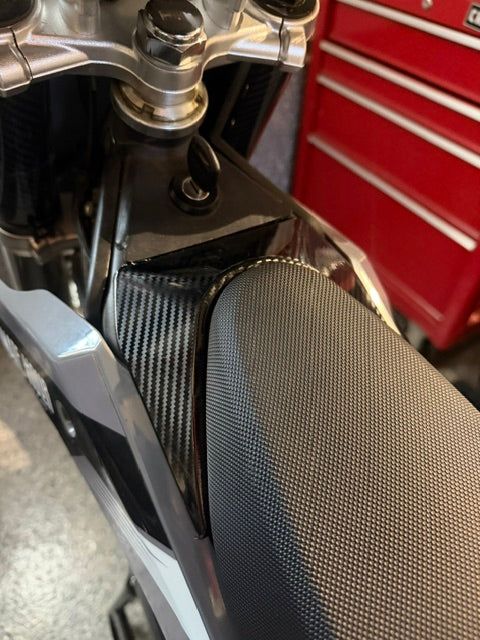 Carbon Fiber covered Seat Tab ETM RTR Dirt Bike